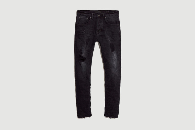 Purple Brand Dropped Fit Jeans - Black Repair