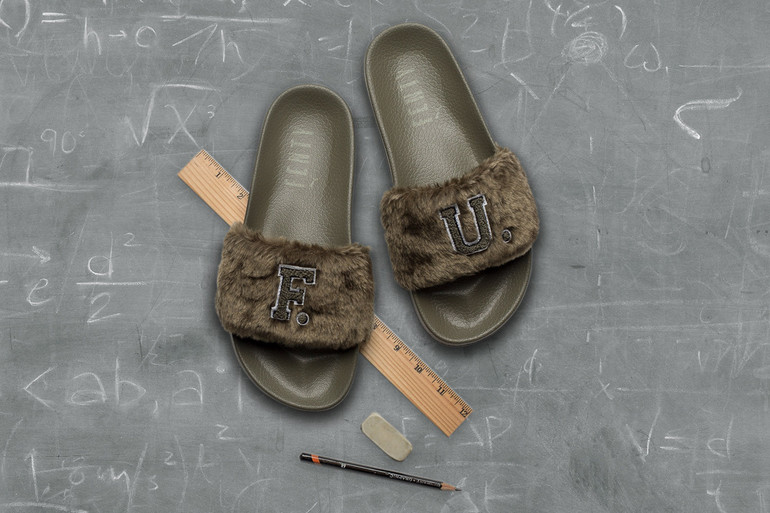 Puma x Fenty by Rihanna Leadcat Furry Slide - Burnt Olive