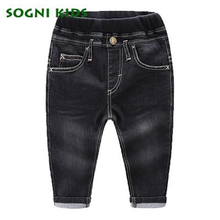 Baby Girls Boys Jeans For New Year Spring Autumn Demin Legging Elastic Pants Children Cotton Trouser For Fashion Kids Clothes