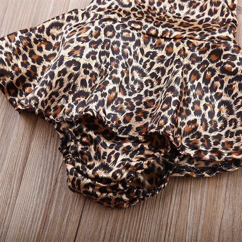 Baby Girls Boys Clothes Leapord Bodysuit Dress Ruffles Jumpsuit Outfits One pieces Summer Clothing Newborn 0-24M