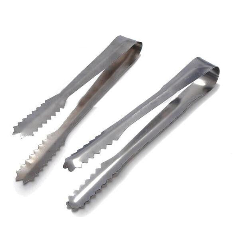 GSFY-5 x 5oz Sweet Scoops &amp; 5 x 5" Ice Tongs Wedding Candy Buffet Bar Stainless Set Silver