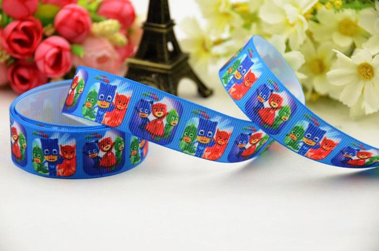 7/8" Kawaii Cartoon Ribbon For Diy Hairbow headwear printed grosgrain ribbon gift decoration ribbons x-01293