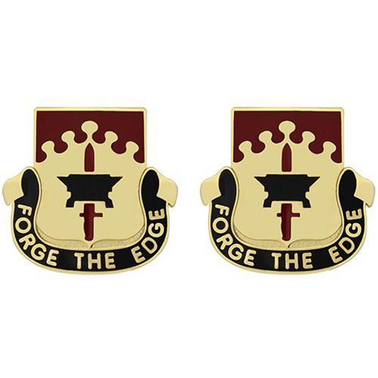 615th Support Battalion Unit Crest (Forge the Edge)