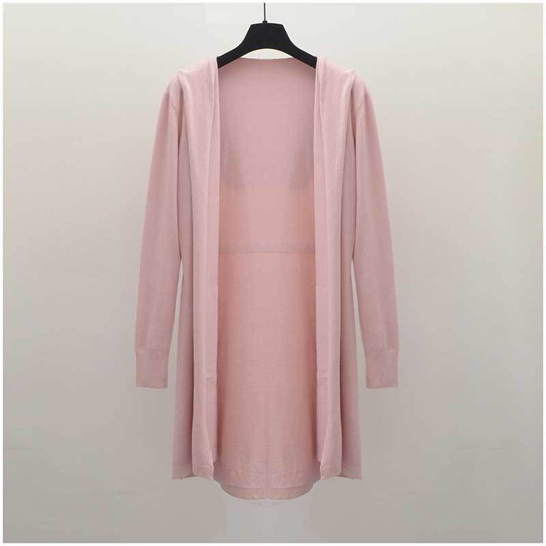 2017 Autumn winter long black hooded jacket coat sweater Cardigan women Outwear long sleeve knitted trench female coat femme