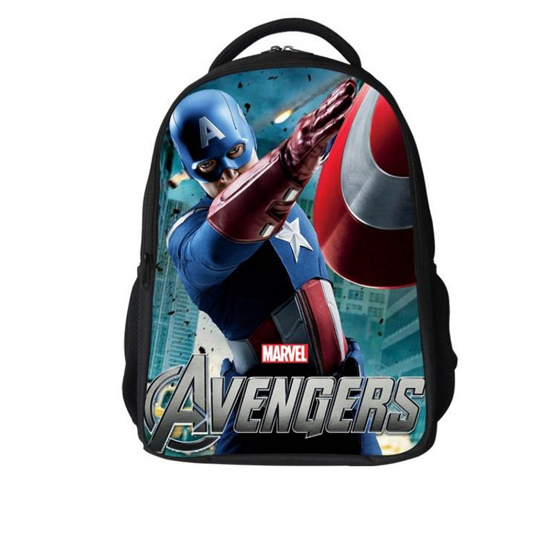 3D Marvel's The Avengers Cartoon Captain America Children Backpacks Boys Schoolbag Iron Man bags Printing School Backpack
