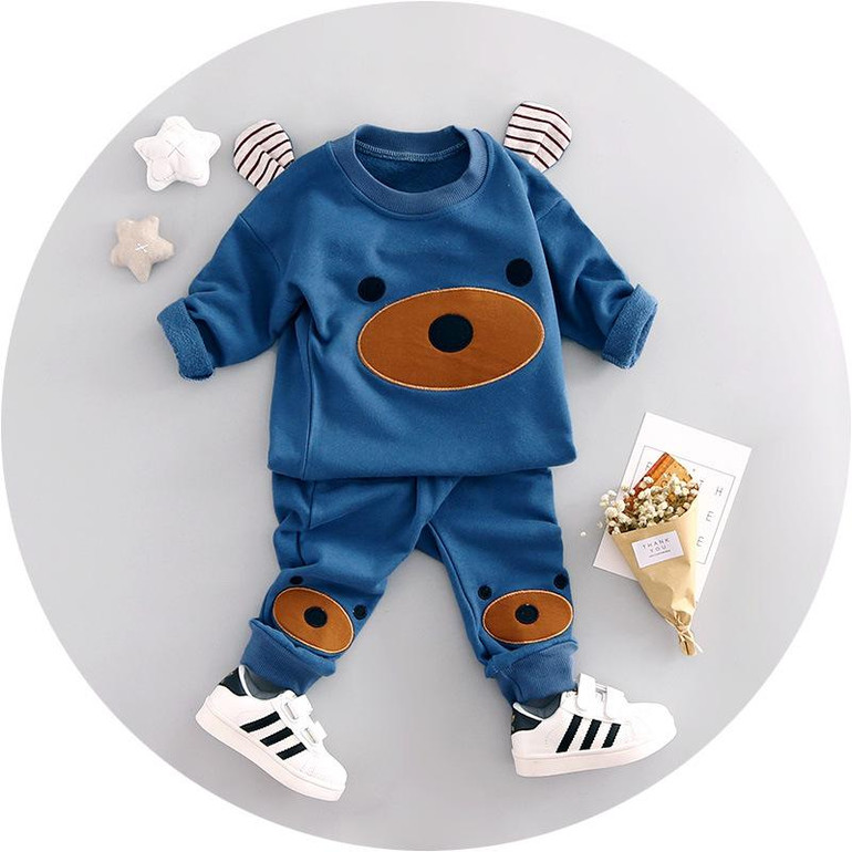 Children Clothing 2017 Autumn Winter Girls Boys Clothes Cartoon bear T shirt Pants 2pcs Kids Sport Suit Baby Boy Clothing Sets Children Clothing 2017 Autumn Winter Girls Boys Clothes Cartoon bear T shirt Pants 2pcs Kids Sport Suit Baby Boy Clothing Sets