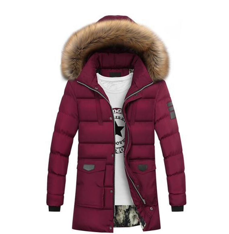 BETTONAL Winter Parka Men Jacket Coat Fur Collar Outerwear Fashion Hood Padded Quilted Warm Male Jackets Hooded Casual Wadde