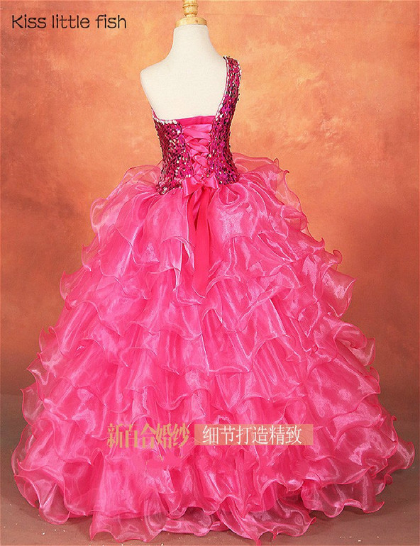 Free shipping High quality  Latest original design  Kids beauty pageant dresses kids prom dresses
