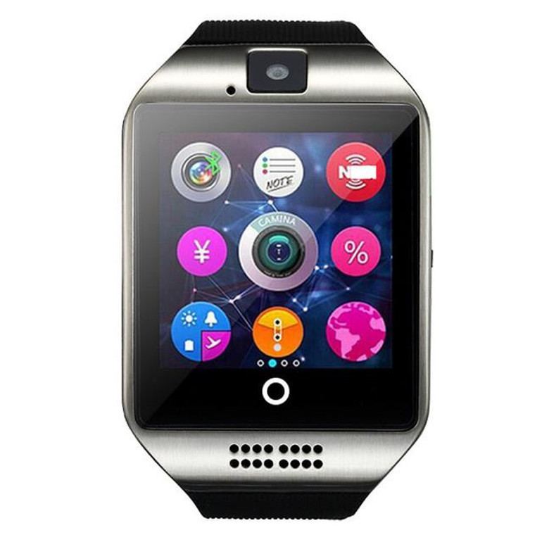 Free shipping DZ09 Q18 Passometer Smart watch with Touch Screen camera SD card Bluetooth smartwatch for Android Phone Men Clock