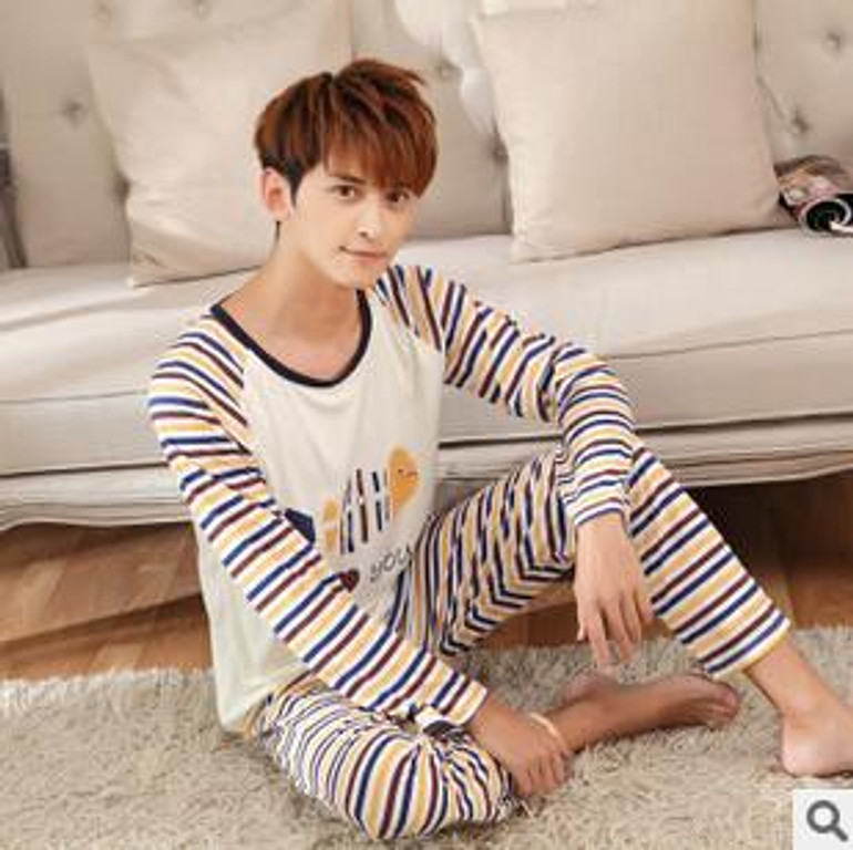 Free shipping couples pajamas set male and female milk silk long sleeved women pyjamas autumn cute cartoon fish printed M-XXL Free shipping couples pajamas set male and female milk silk long sleeved women pyjamas autumn cute cartoon fish printed M-XXL