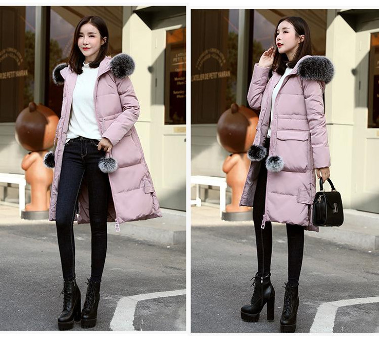 NewBang 5XL 6XL Winter Down Coat Windbreaker Parkas Real Fox Fur Collar Women Long Down Jacket Outwear Thick Warm Puffer Jackets