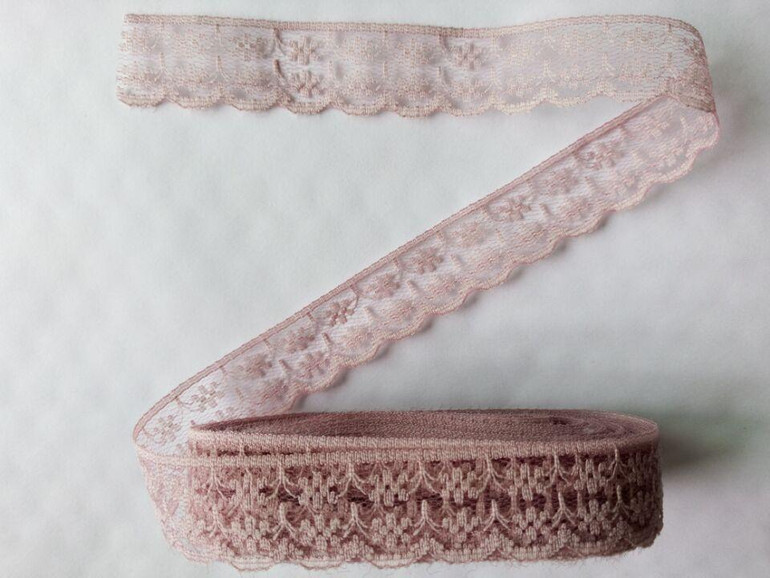 New! Rubber red 10 yards beautiful lace ribbon, 22mm wide, diy jewelry, clothing, wedding decorations