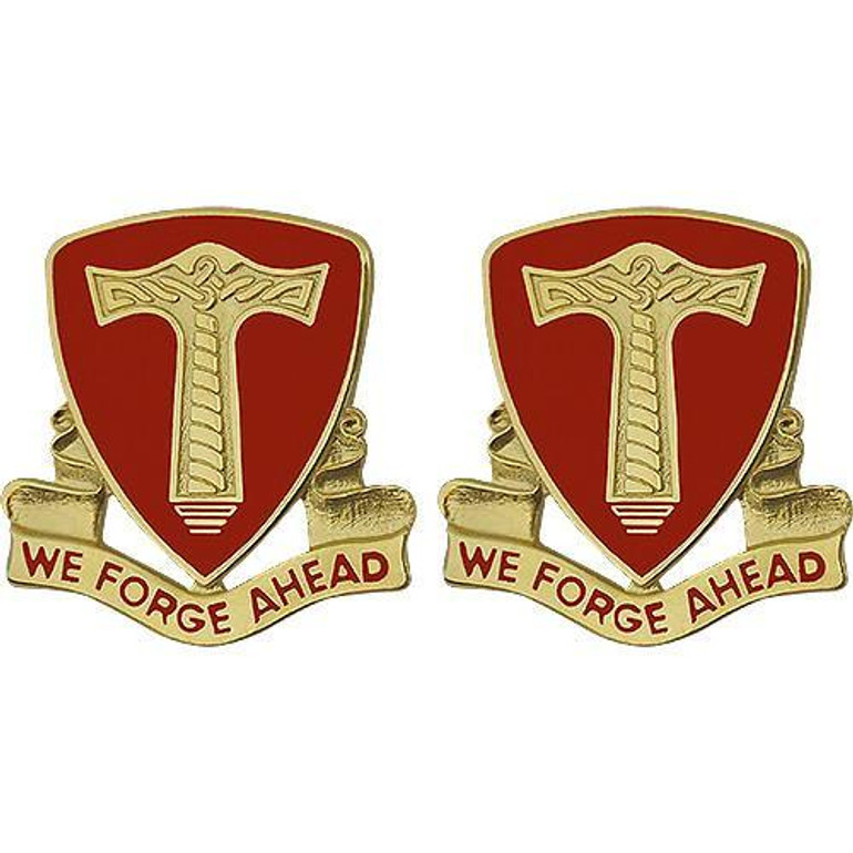 18th Support Battalion Unit Crest (We Forge Ahead)