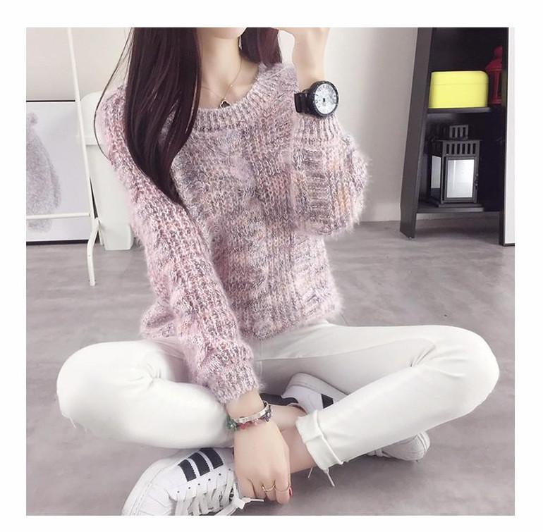 2017 Autumn Winter Slim Thin Sweaters Women Long Sleeve Pullover Knitted Sweater Pull Femme Women Pullovers Tops Clothes