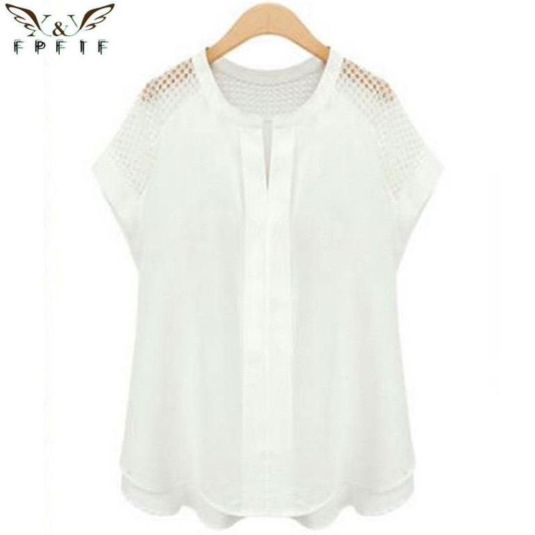 2018 Summer style women kimono blouses shirts cotton linen casual stitching Hollow tops plus size XXXXXL blusas blouse blusa