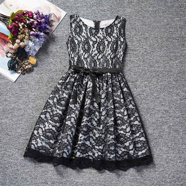 2017 Baby Girl Floral Lace Princess Tutu Dress Wedding Christening Gown Dress Girls Clothes For Kids Party Wear Meninas Vestidos