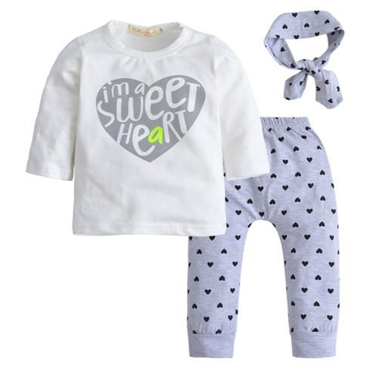 2018 Autumn Style Newborn Baby Girl Clothes Long Sleeve T-shirt+pants+Headband Infant 3pcs suit newborn baby girl clothing set 2018 Autumn Style Newborn Baby Girl Clothes Long Sleeve T-shirt+pants+Headband Infant 3pcs suit newborn baby girl clothing set