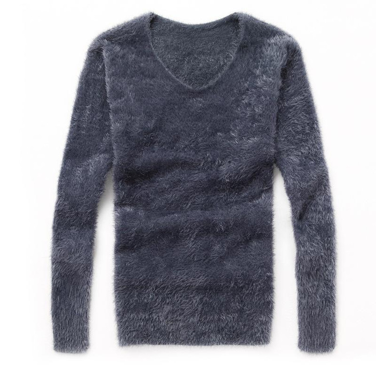 autumn winter men fashion warm keep Mohair sweaters pullovers young men boys casual sweaters pullovers
