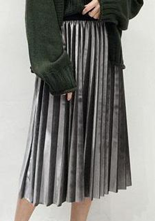 2018 New Autumn And Winter High Waisted Skinny Female Velvet Skirt Pleated Skirts Pleated Skirt Free Shipping 2018 New Autumn And Winter High Waisted Skinny Female Velvet Skirt Pleated Skirts Pleated Skirt Free Shipping