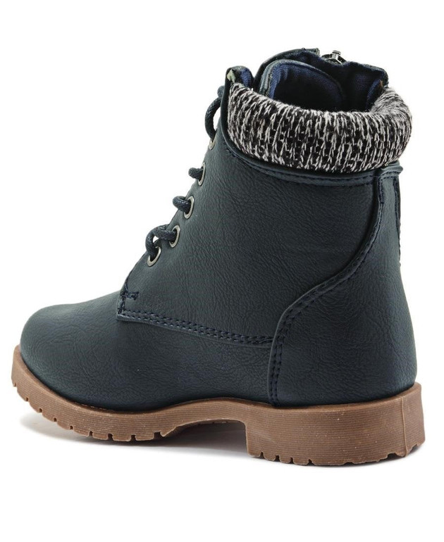 Girls Ankle Boots  - Navy