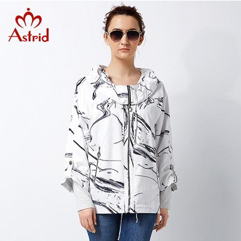 Astrid 2017 High quitly Trench Coat for Women Super Plus Size Women's Windbreaker Spring Coat Big Size Coat Female AS-2811-1