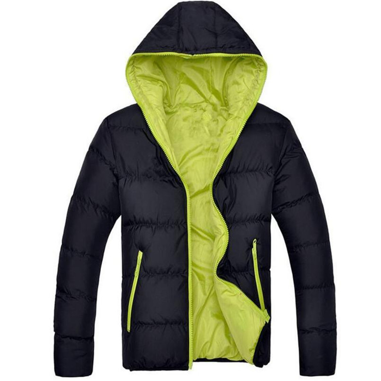 Asstseries Winter Jacket Men Casual New Hooded Thick Padded Jacket Zipper Slim Men And Women Coats Men Parkas Outwear Warm Coat