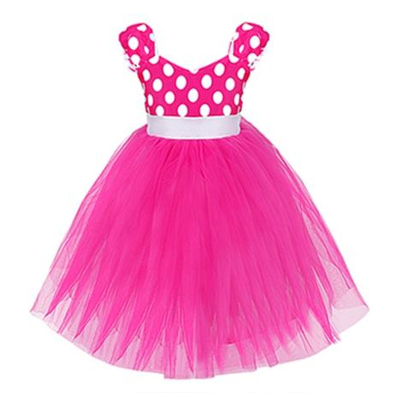 Girls Princess Toddler Polka Dots Dancing Tutu Ball Gown Dress Pageant Birthday Party Kids Children's Costume Cosplay Clothing Girls Princess Toddler Polka Dots Dancing Tutu Ball Gown Dress Pageant Birthday Party Kids Children's Costume Cosplay Clothing