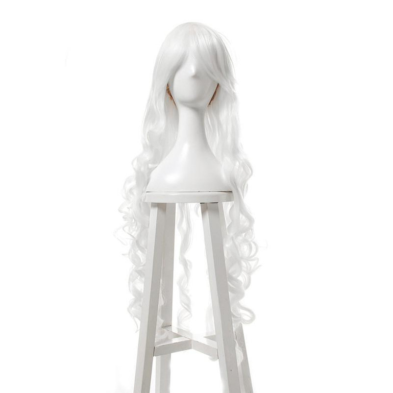 L-email wig 40inch 100cm Long Cosplay Wigs 10 Colors Long Wavy Black Red Brown White Synthetic Hair Perucas Cosplay Wig