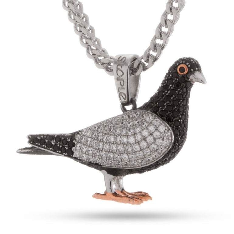 King Ice x Staple Pigeon Iced Out Pendant (Black)
