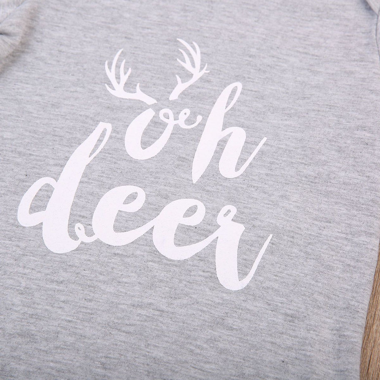 Baby Clothing Autumn Winter Newborn Infant Baby Girls Boys Romper Long Sleeve Deer Jumpsuit Outfits Sunsuit Clothes