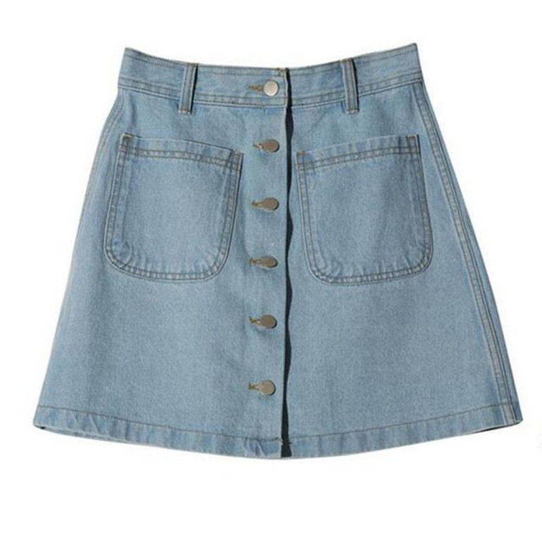 New 2017 Women Summer Denim Skirts Fashion High Waist Skirts Plus Size XXL Mini Jeans Skirt High Quality Blue Cheap Sexy Skirts