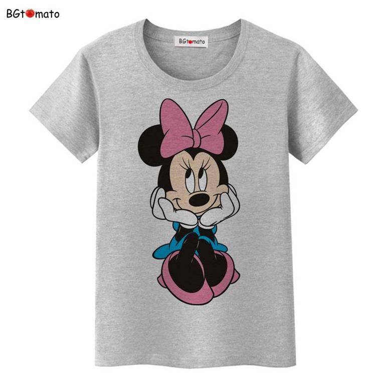 BGtomato New!! beautiful women Mickey T-shirt summer super cute cartoon shirts Brand tees good quality comfortable casual tops