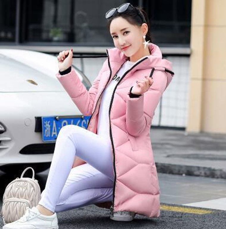 AISHGWBSJ Winter Cotton Warm Overwear Jackets Winter Long Coats Women Hooded Padded-Cotton Parkas Female Thicker 2017 New PL128