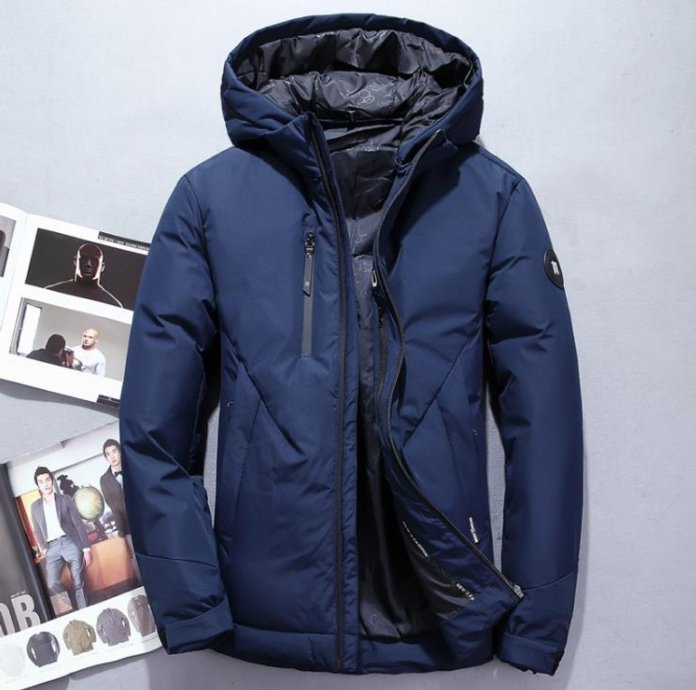 BTKSYXGS 2017 Men's winter Hooded down jacket coat parka Fashion Thick warm Waterproof windproof outerwear overcoat High quality