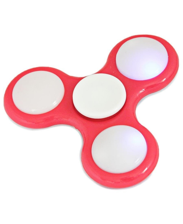 LED Plastic Fidget Spinner - Red