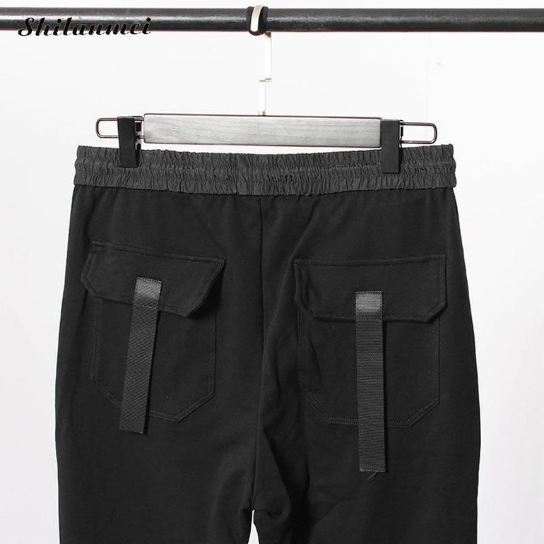 2017 Casual Pants Men Sweat Pants Male Cotton Sportswear long Trousers Elastic Waist Slim Fit Hip Hop High Street Trousers Pants