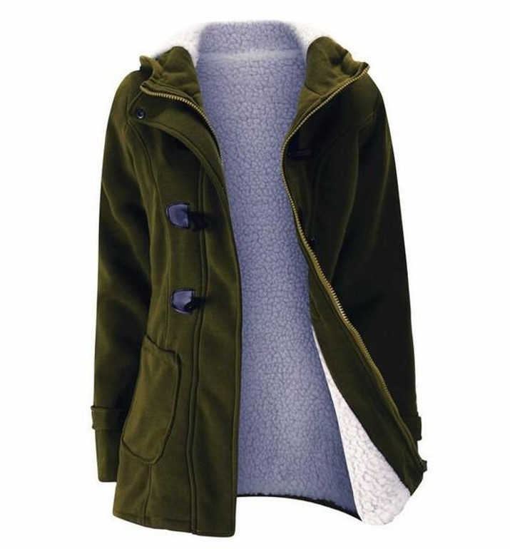 2017 Spring Autumn Women Slim fit Wool blended Mid Long Coat Thin Jacket Hooded Outwears Zipper Hoodie Overcoats Plus Size 6XL