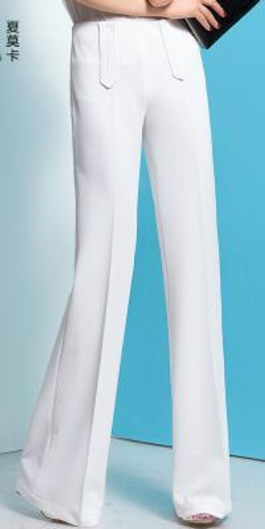 2017 spring autumn Fashion casual brand plus size high waist female women girls Flares Wide leg pants trousers clothing clothes