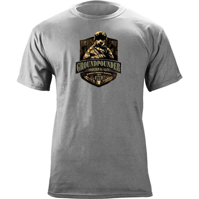 Army Groundpounder IPA Label Variant T-Shirt