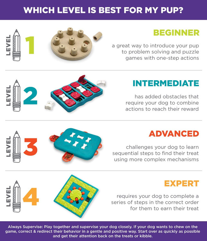 Nina Ottosson Dog Brick Puzzle Game (Level 2 - Intermediate)