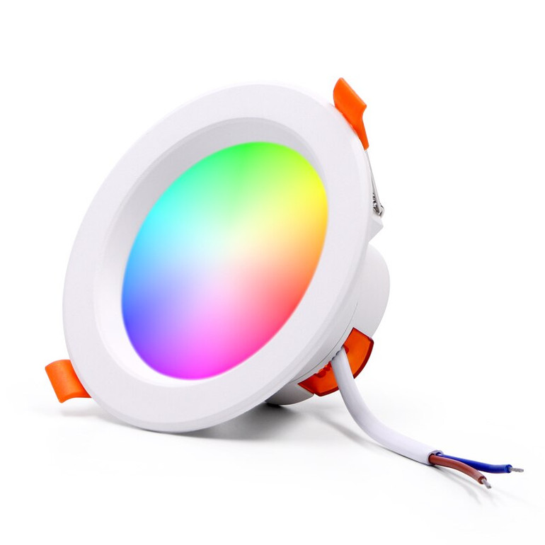 ZigBee Led Lamp Smart Downlight Light Dimming Round Spot Light 7W 9W AC110-250V Color Changing RGB+W+C Works with Alexa
