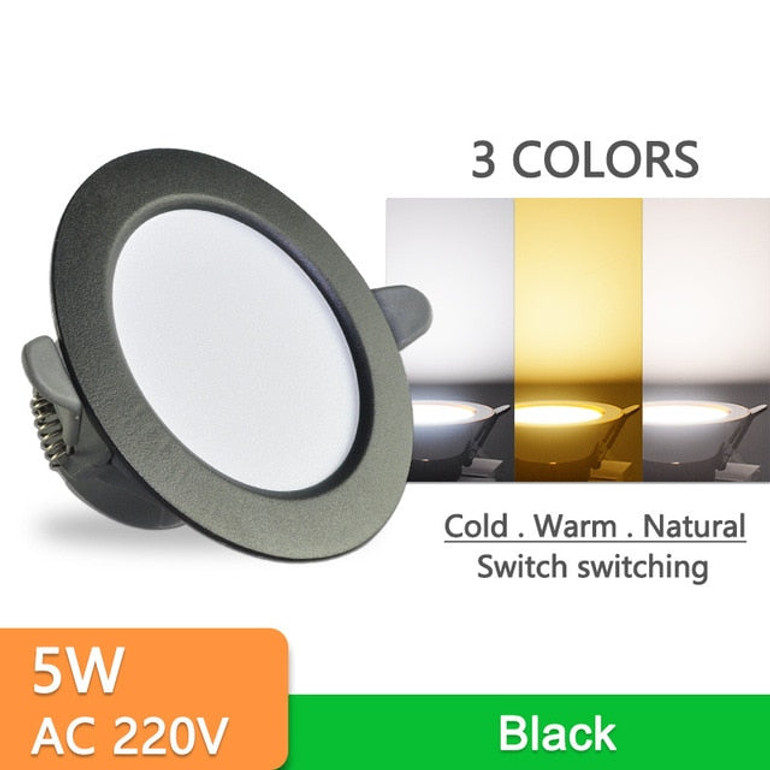 LED Downlight 10PCS Downlight 3w 5w spot led lights 3000k 4500K 6000K AC 220V-240V led Downlight Kitchen living room Indoor recessed lighting