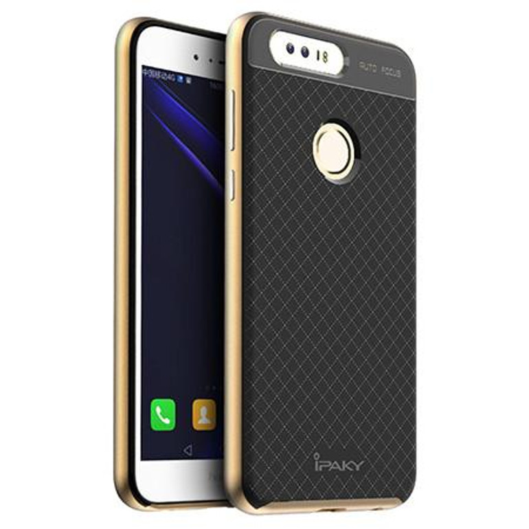 Original IPAKY For Huawei honor 8 Case Luxury Hybrid Armor TPU + PC Frame Honor8 Silicon Back Cover Honor 8 Case With Glass Film