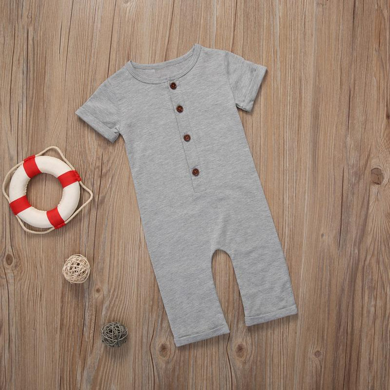 Cotton short Sleeve Baby Rompers Soft Infant Baby girls Clothing Set Jumpsuit 2017 newborn baby boy girl autumn winter clothes