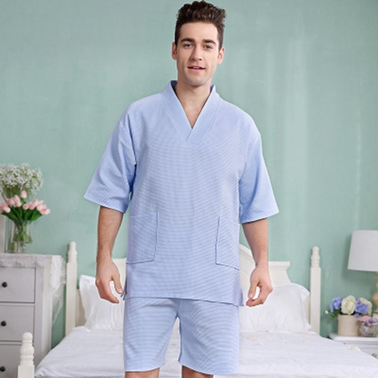 Cotton khan steam suit men bathrobe nightdress nightgown women sleepwear for girls lovers long soft robe spring summer