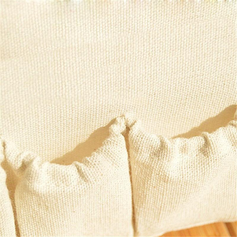 Cotton Desktop Storage Box Cosmetic Storage Bin Multifunctional Sundries Finishing Box Home Decoration Beige Pink 18x10x10CM