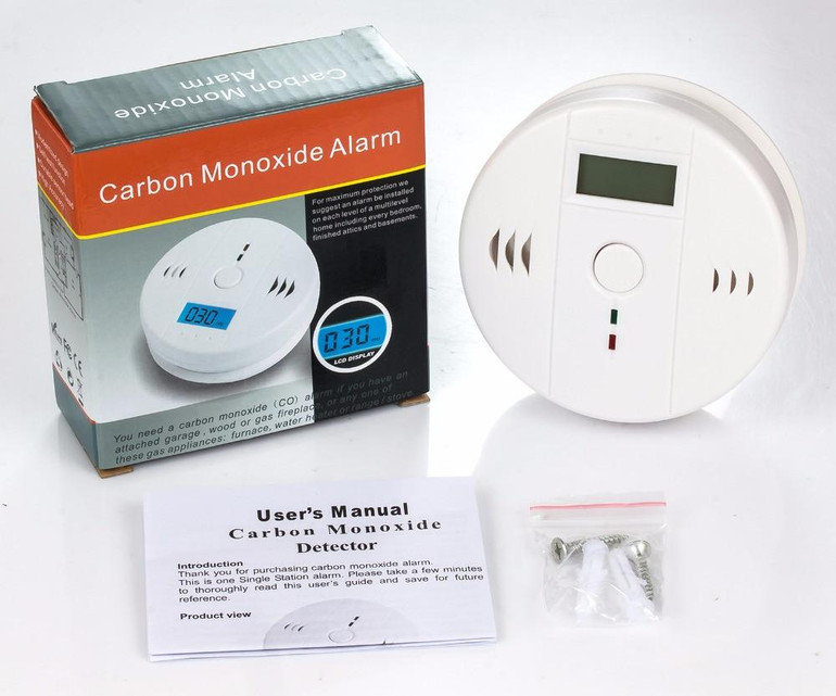 Home Security 85dB Warning High Sensitive LCD Photoelectric Independent CO Gas Sensor Carbon Monoxide Poisoning Alarm Detector