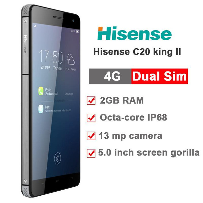 Hisense C20 Waterproof Phone 4G lte IP67 Octa core thin 3GB RAM 32G ROM smartphone 5inch 13MP shockproof android mobile phone 6S