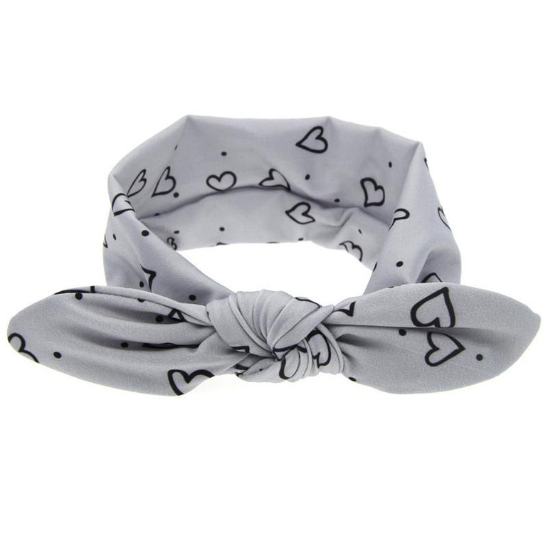2017 newborn Headwear Rabbit Ears Elastic Heart Bow Kids Headband Turban knot Cotton Girls Hair Accessories Headwear Headwrap