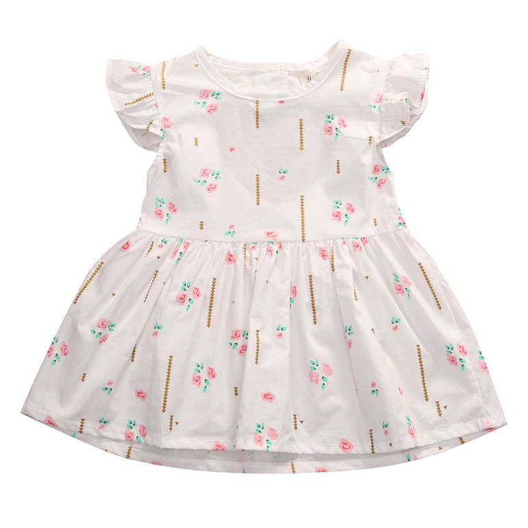 2017 Newborn Baby Girl Dress Summer Ruffles Sleeve Cotton Clothes Cute Bebes Heart Princess Girls Party Dress Vestido Infantil 2017 Newborn Baby Girl Dress Summer Ruffles Sleeve Cotton Clothes Cute Bebes Heart Princess Girls Party Dress Vestido Infantil